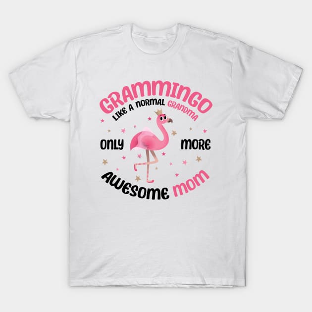 Grammingo like a normal grandma only more awesome mom with cute flamingo T-Shirt by star trek fanart and more